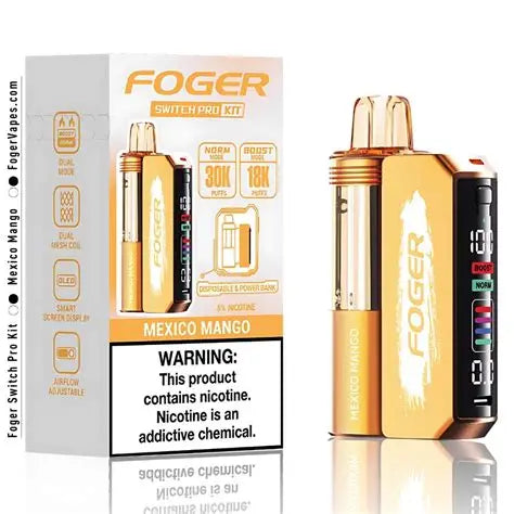 FOGER KIT 30,000 PUFFS DISPOSABLE VAPE | 5 CT (TEXASSB2024COMPLIANT)