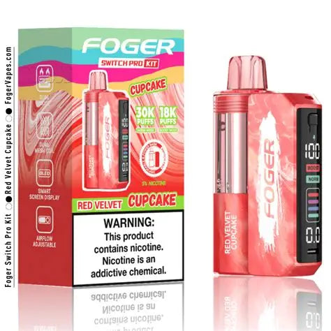 FOGER KIT 30,000 PUFFS DISPOSABLE VAPE | 5 CT (TEXASSB2024COMPLIANT)