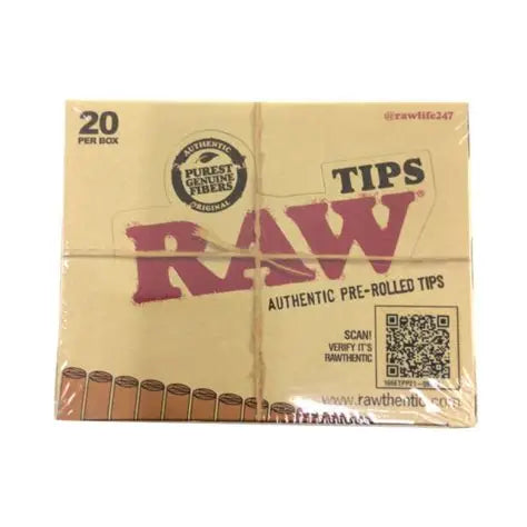 RAW TIPS 20 PER BOX