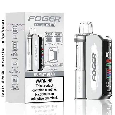 FOGER KIT 30,000 PUFFS DISPOSABLE VAPE | 5 CT (TEXASSB2024COMPLIANT)