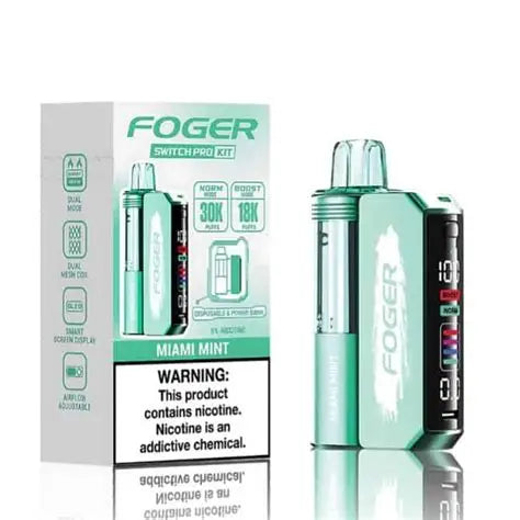 FOGER KIT 30,000 PUFFS DISPOSABLE VAPE | 5 CT (TEXASSB2024COMPLIANT)