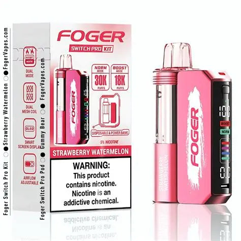 FOGER KIT 30,000 PUFFS DISPOSABLE VAPE | 5 CT (TEXASSB2024COMPLIANT)