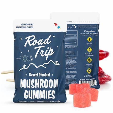 ROAD TRIP AMANITA MUSCARIA & DESERT STARDUST MUSHROOM GUMMIES DISPENSER | 30 PK