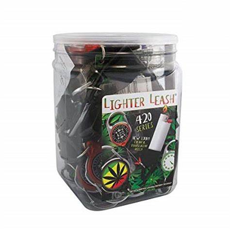 LIGHTER LEASH WITH CLIP JAR 30 CT