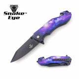 SE-A117B PURPLE DESIGN KNIFE