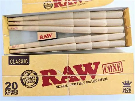 RAW CLASSIC CONES KING SIZE | 20 CT | 12PK