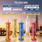 GEEKBAR BURJ 80K PUFFS DISPOSABLE VAPE (TEXAS SB2024 COMPLIANT) | 5 CT