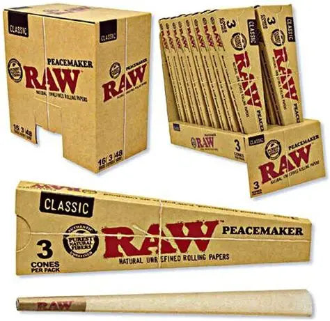 RAW CONES PEACEMAKER 3PK | 16 CT