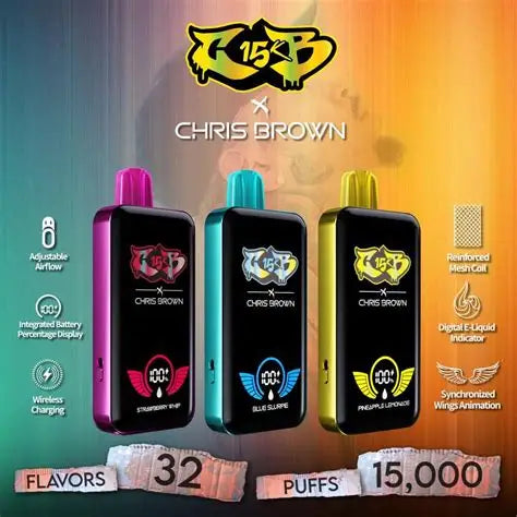 CHRIS BROWN CB15K DISPOSABLE VAPE | 5 CT