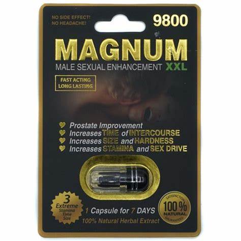 MAGNUM 9800 MALE ENHANCEMENT CAPSULES BOX 24CT