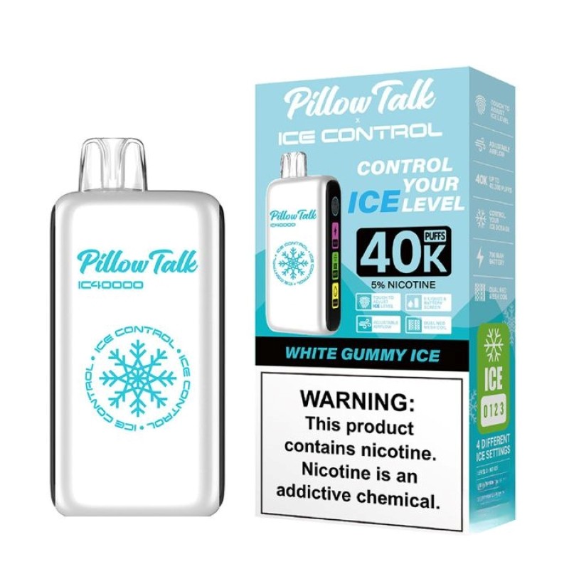 PILLOW TALK ICE CONTROL 40,000 PUFFS DISPOSABLE VAPE | 5 PACK