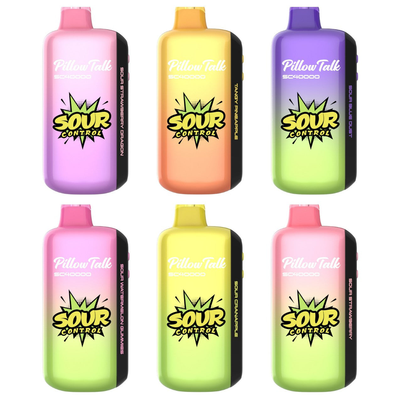 PILLOWTALK SOUR CONTROL SOUR SHOCK 40,000 PUFFS DISPOSABLE VAPE | 5CT