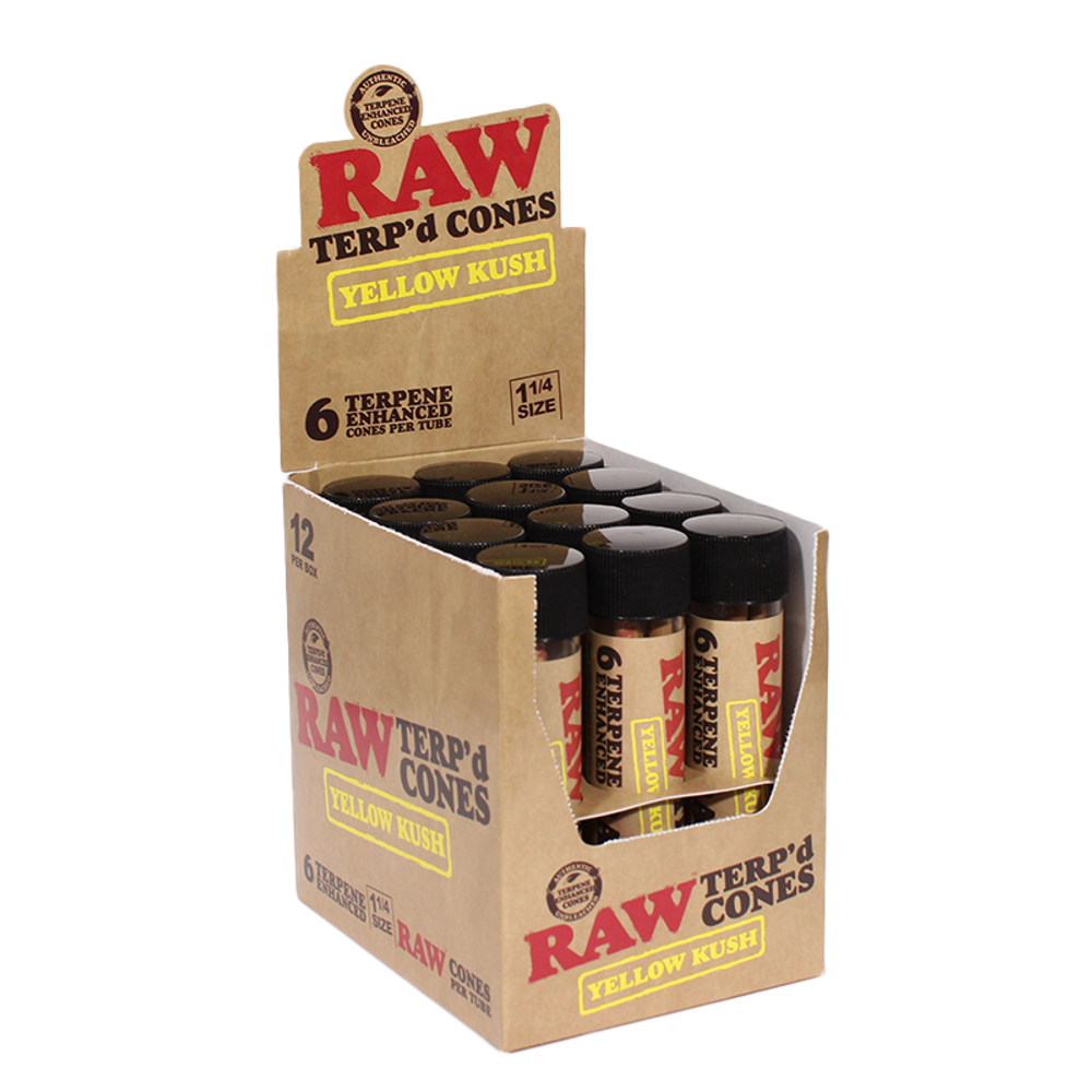 RAW TERPD CONES 1 1/4 SIZE | 6 CT | 12PK