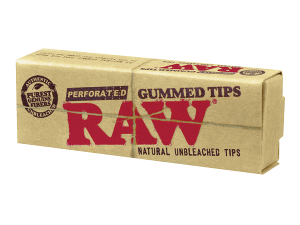 RAW | PERFORATED GUMMED TIPS | 24PK