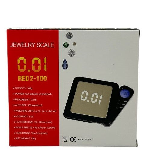 RED 2-100 0.01 JEWELRY SCALE