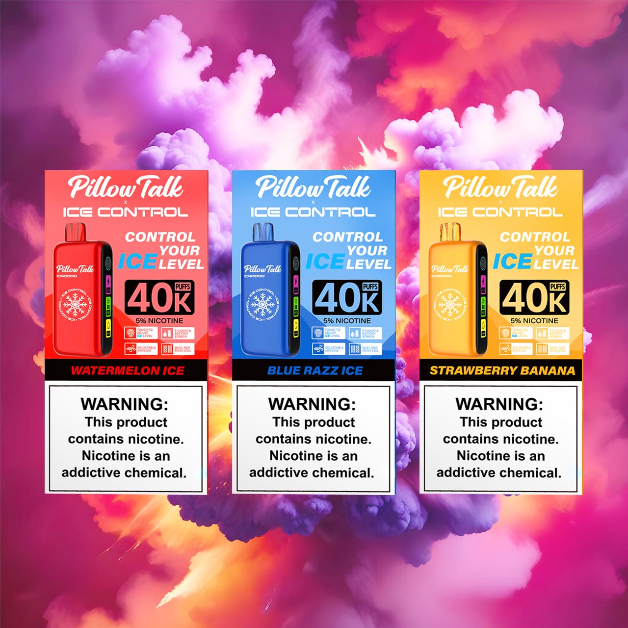 PILLOW TALK 40,000 PUFFS (TEXAS SB2024 COMPLIANT) | 5 CT