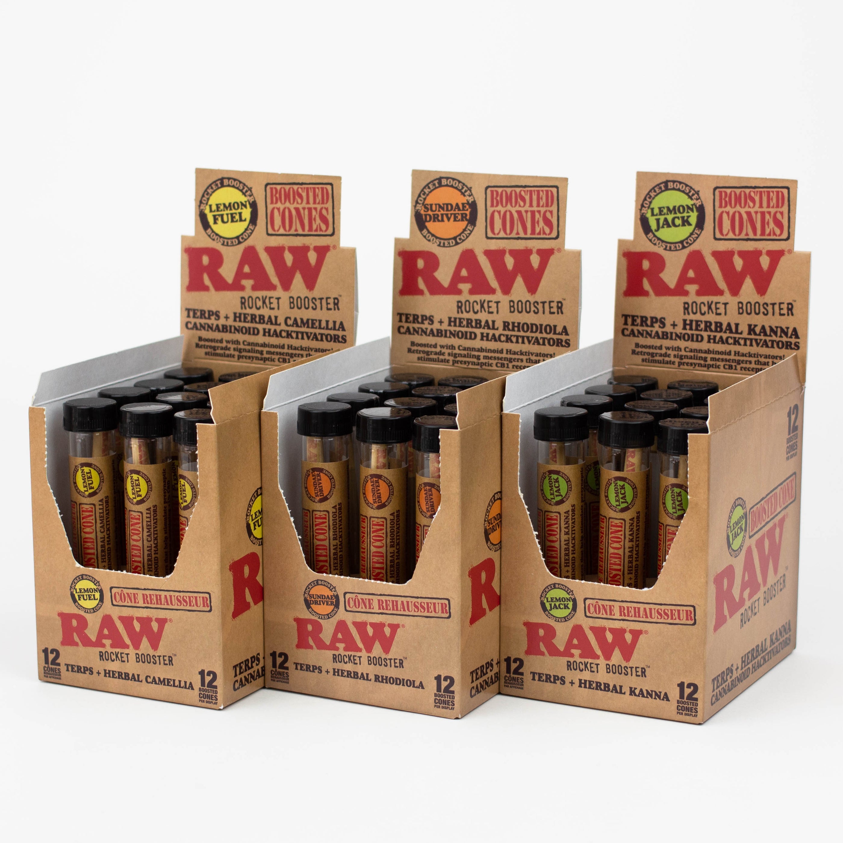 RAW BOOSTED CONE ROCKET BOOSTER | 12 CT