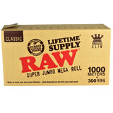 RAW PAPERS KS SLIM SUPER JUMBO MEGA ROLL