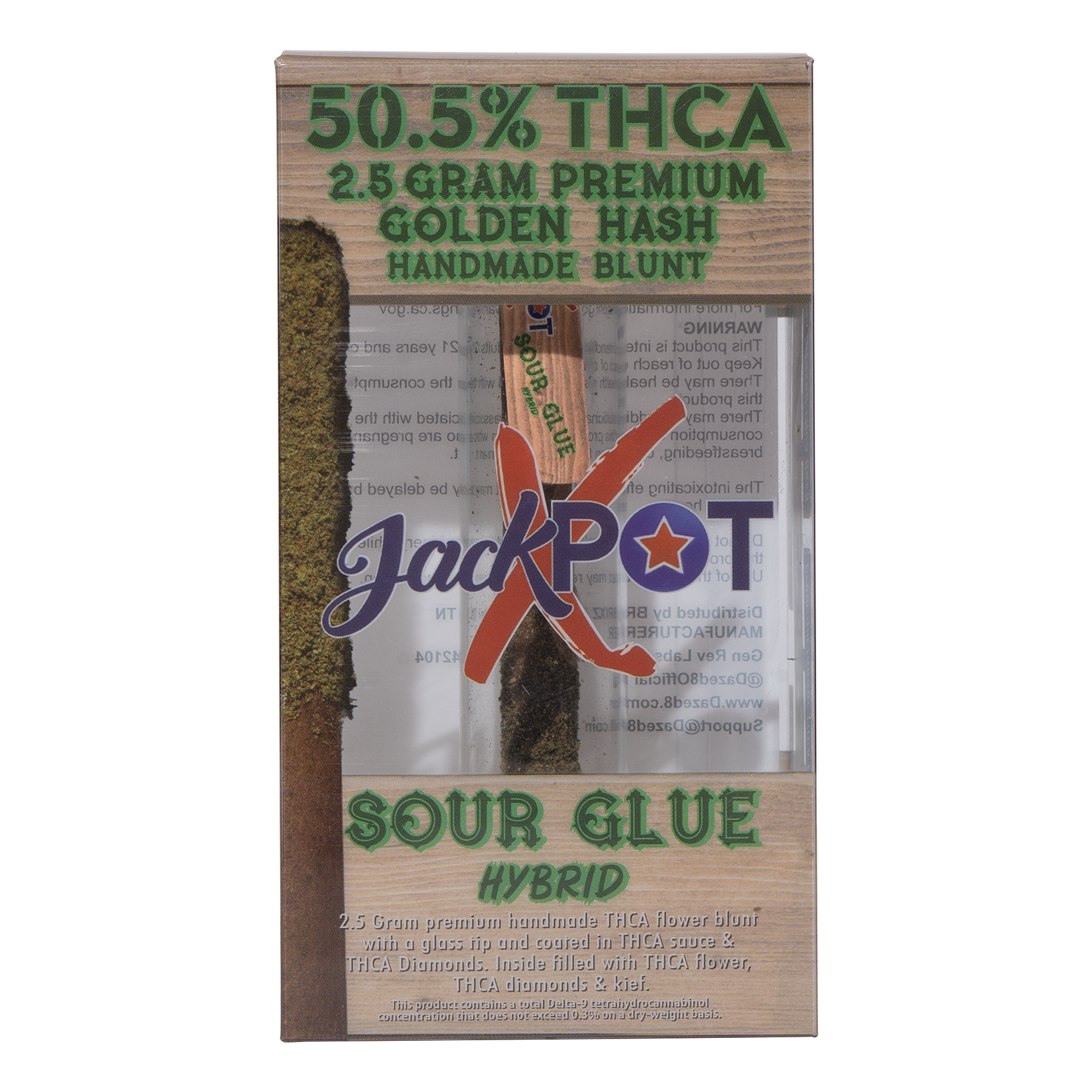 DAZED | JACKPOT GOLDEN HASH THC-A HANDMADE BLUNT SINGLE | 2.5G