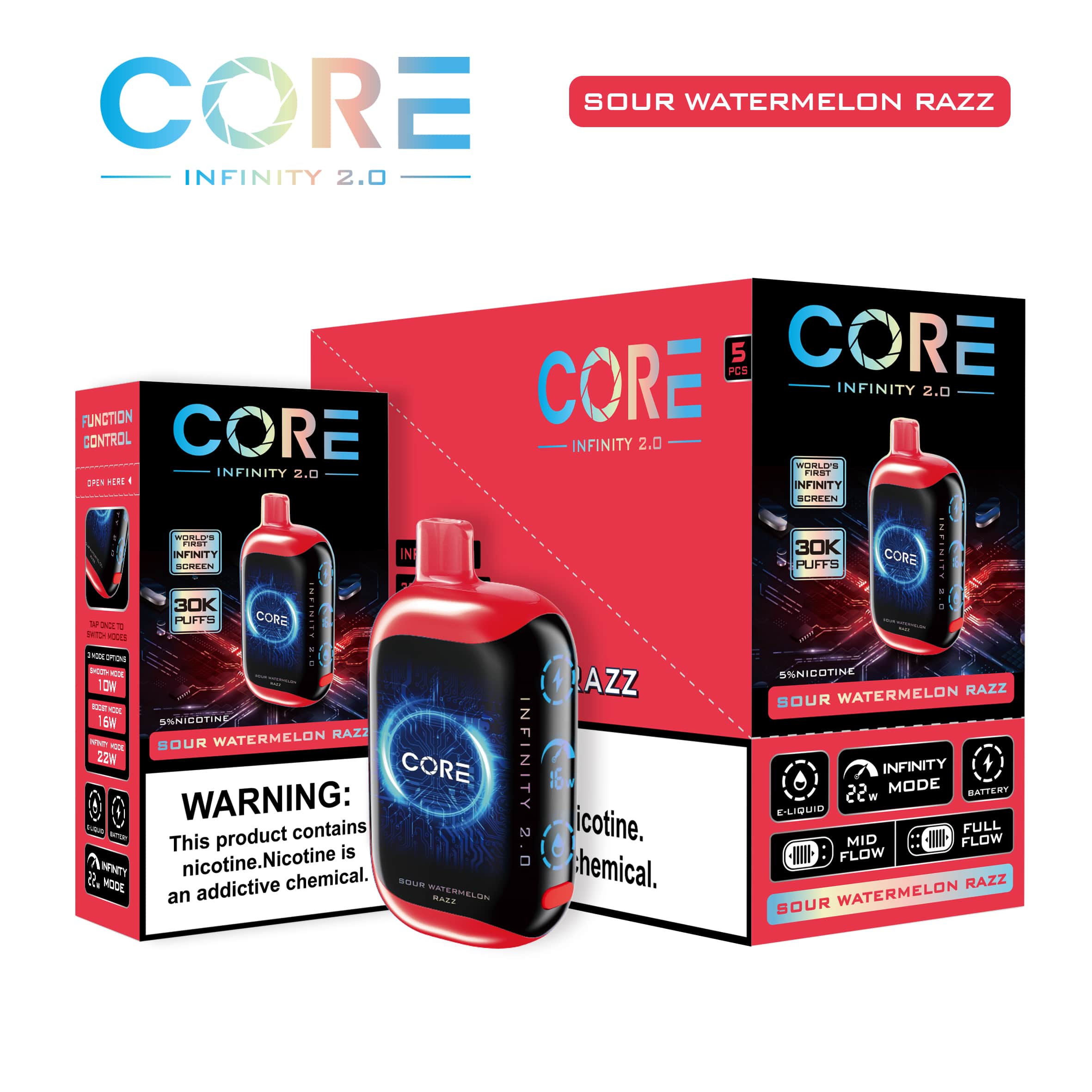 CORE INFINITY 2.0 30,000 PUFFS | 5 PACK