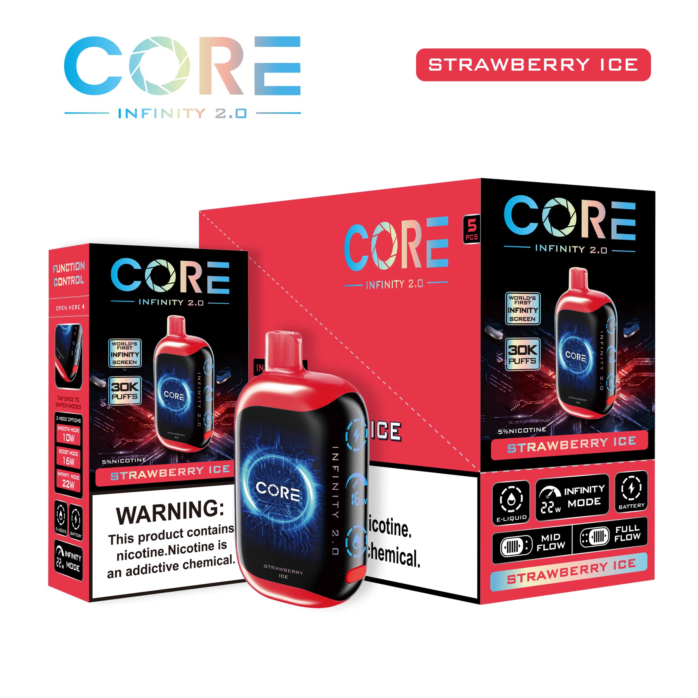 CORE INFINITY 2.0 30,000 PUFFS | 5 PACK