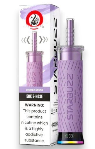 STARBUZZ E-HOSE DISPOSABLE 50,000 PUFFS | 5 CT (TEXASSB2024COMPLIANT)