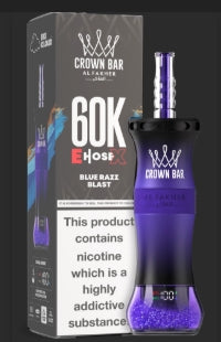 AL FAKHER CROWN BAR E-HOSE DISPOSABLE 60,000 PUFFS | 5 CT (TEXASSB2024COMPLIANT)