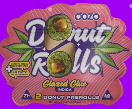 DOZO THC-A DONUT PRE-ROLLS | 2 CT