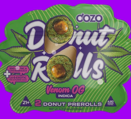 DOZO THC-A DONUT PRE-ROLLS | 2 CT