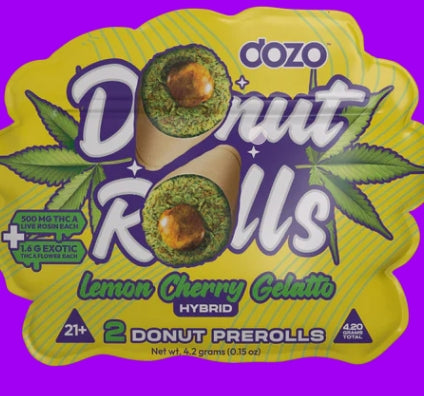 DOZO THC-A DONUT PRE-ROLLS | 2 CT