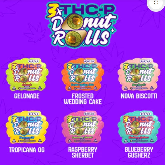 DOZO THC-P DONUT PRE-ROLLS | 3 CT