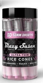BLAZY SUSAN ULTRA THIN SHORTYS 53MM RICE CONES | 50 CT
