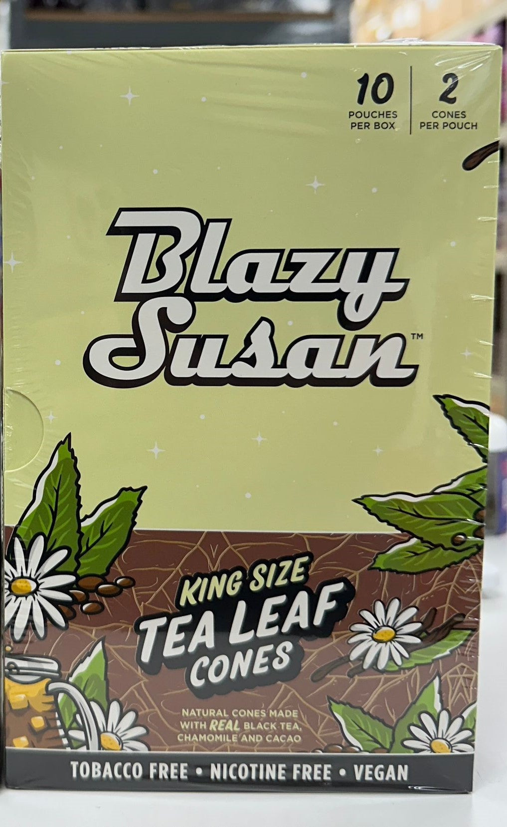 BLAZY SUSAN KING SIZE TEA LEAF CONES 10PACK