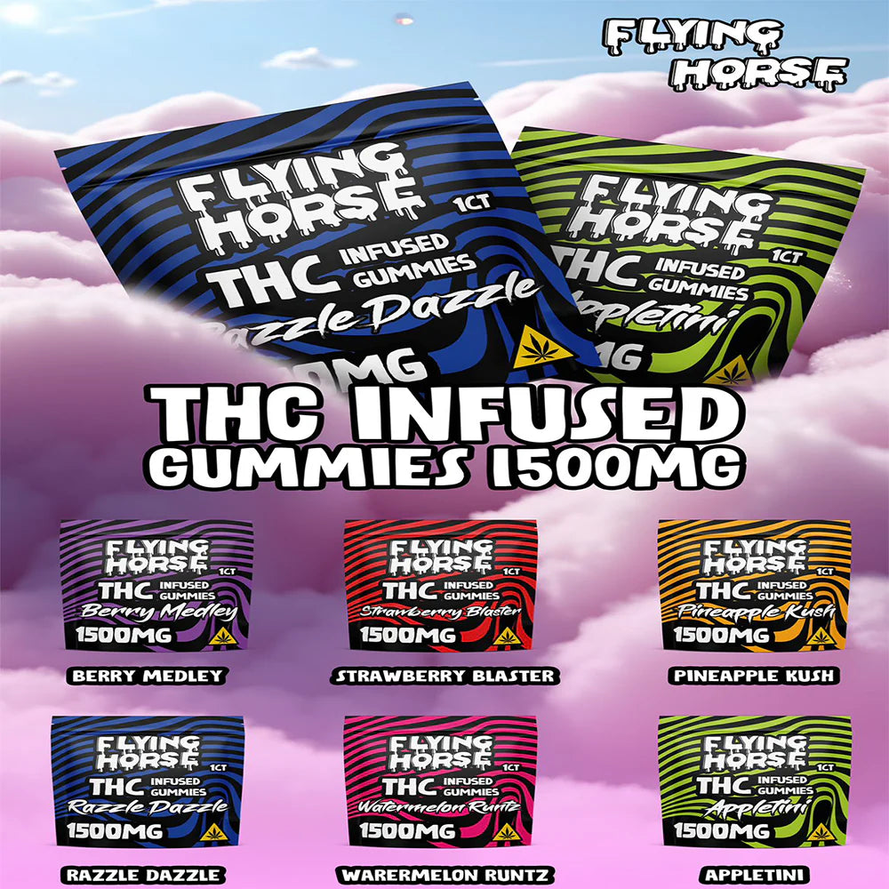 FLYING HORSE THC INFUSED GUMMIES DISPENSER | 60 CT