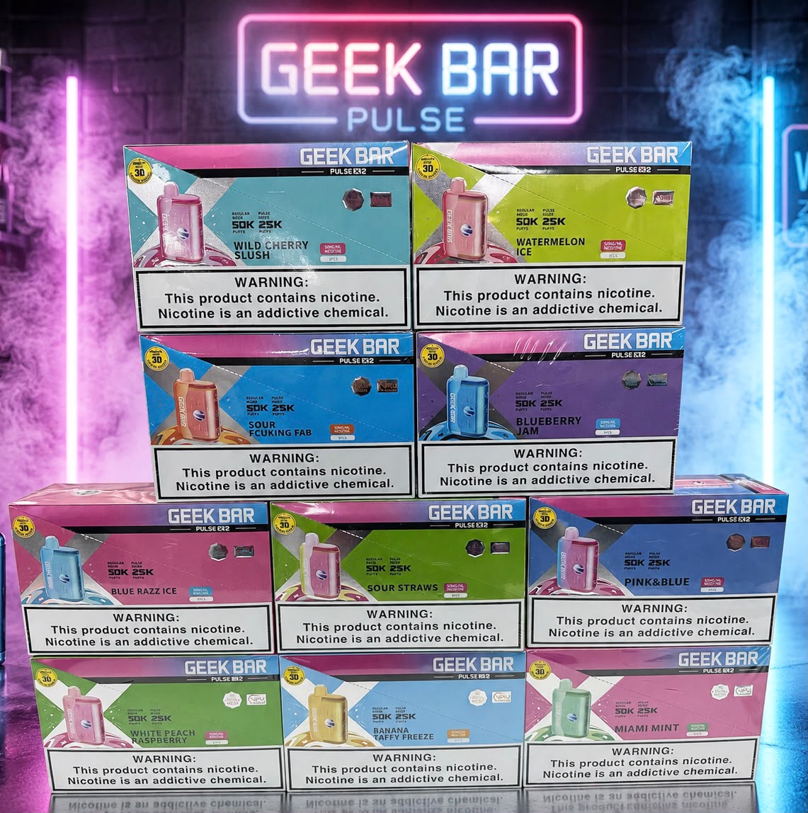 GEEKBAR PULSE X 2 50K PUFFS DISPOSABLE VAPE (TEXAS SB2024 COMPLIANT) | 5 CT