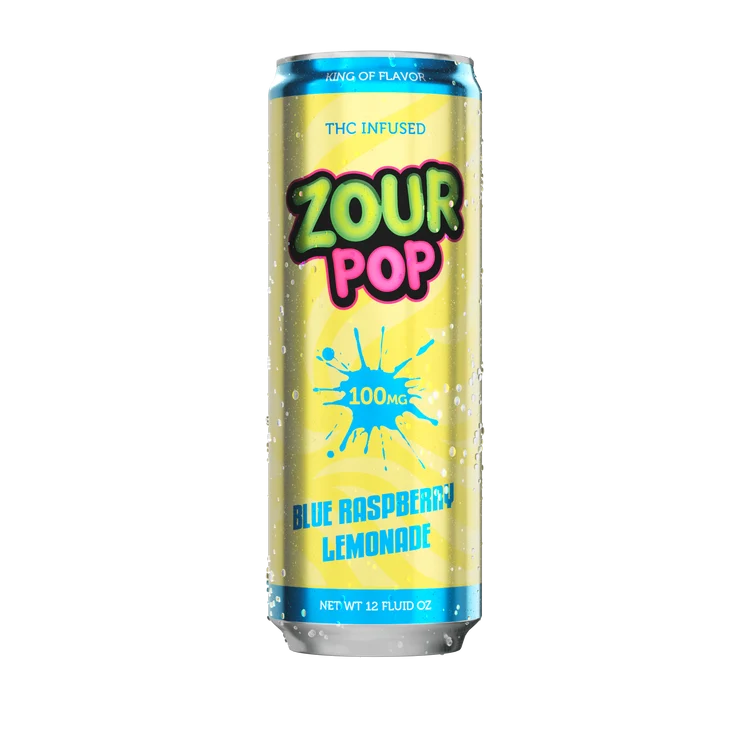 ZOUR POP INFUSED SELTZER 100 MG