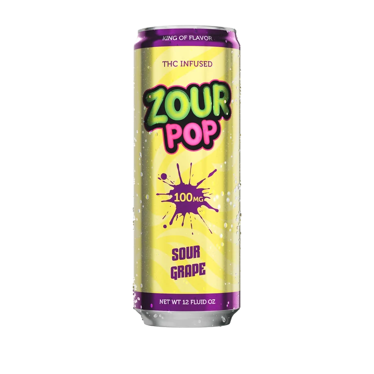 ZOUR POP INFUSED SELTZER 100 MG