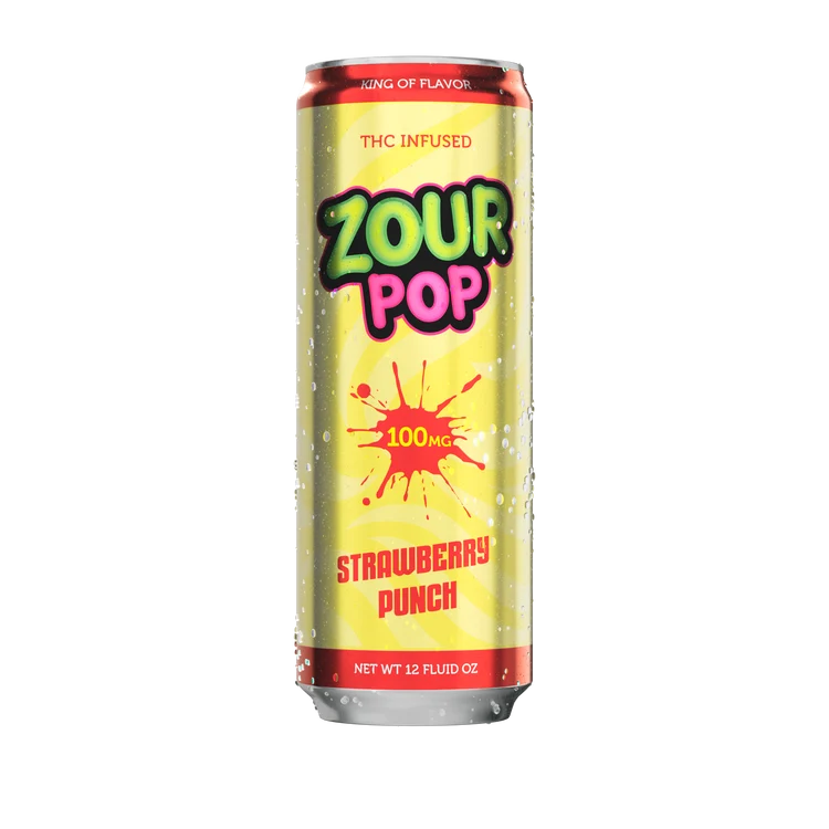 ZOUR POP INFUSED SELTZER 100 MG