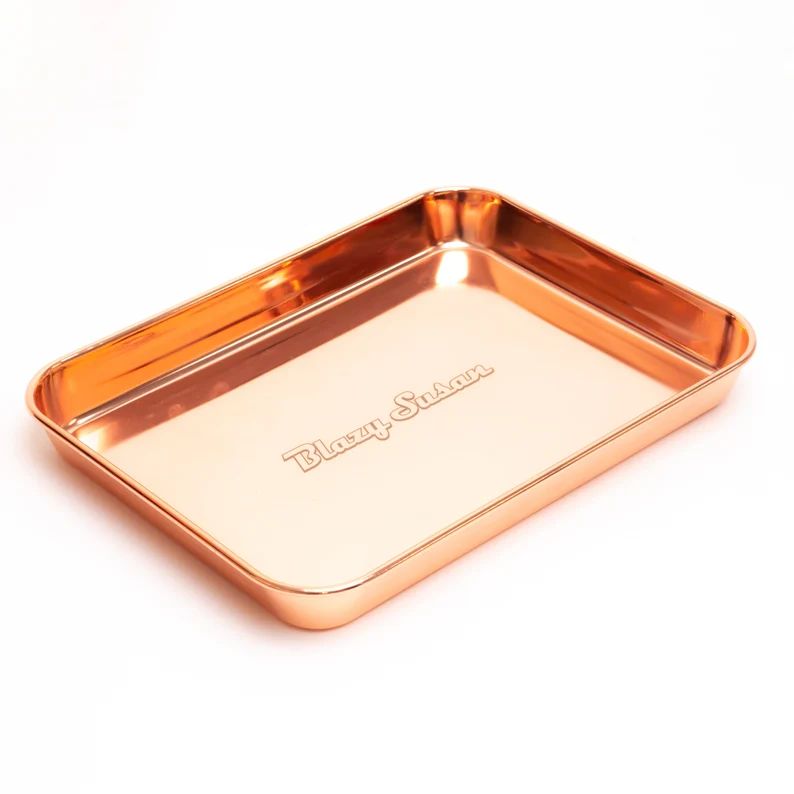 BLAZY SUSAN STAINLESS STEEL ROLLING TRAY