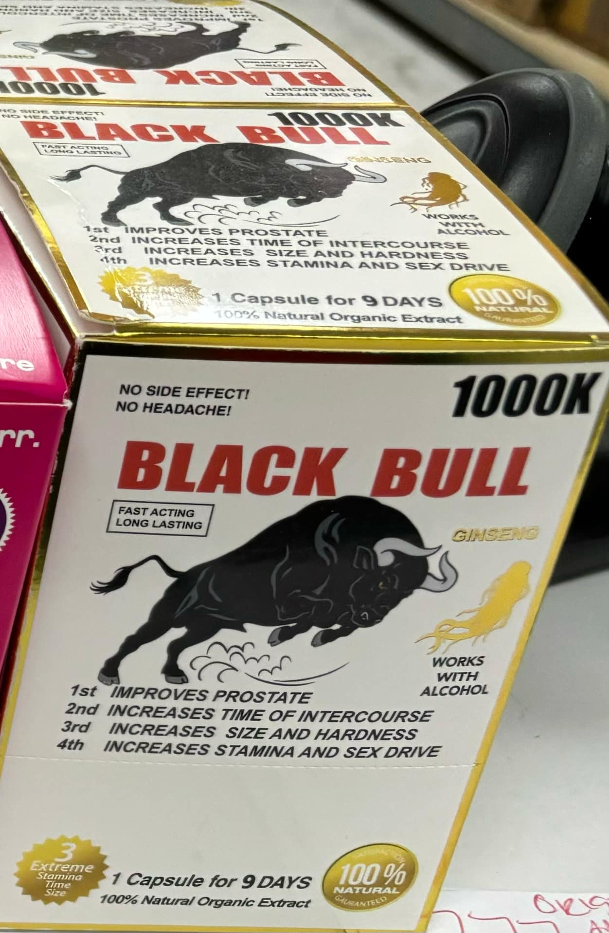 BLACK BULL 1000K MALE ENHANCEMENT CAPSULES 24CT