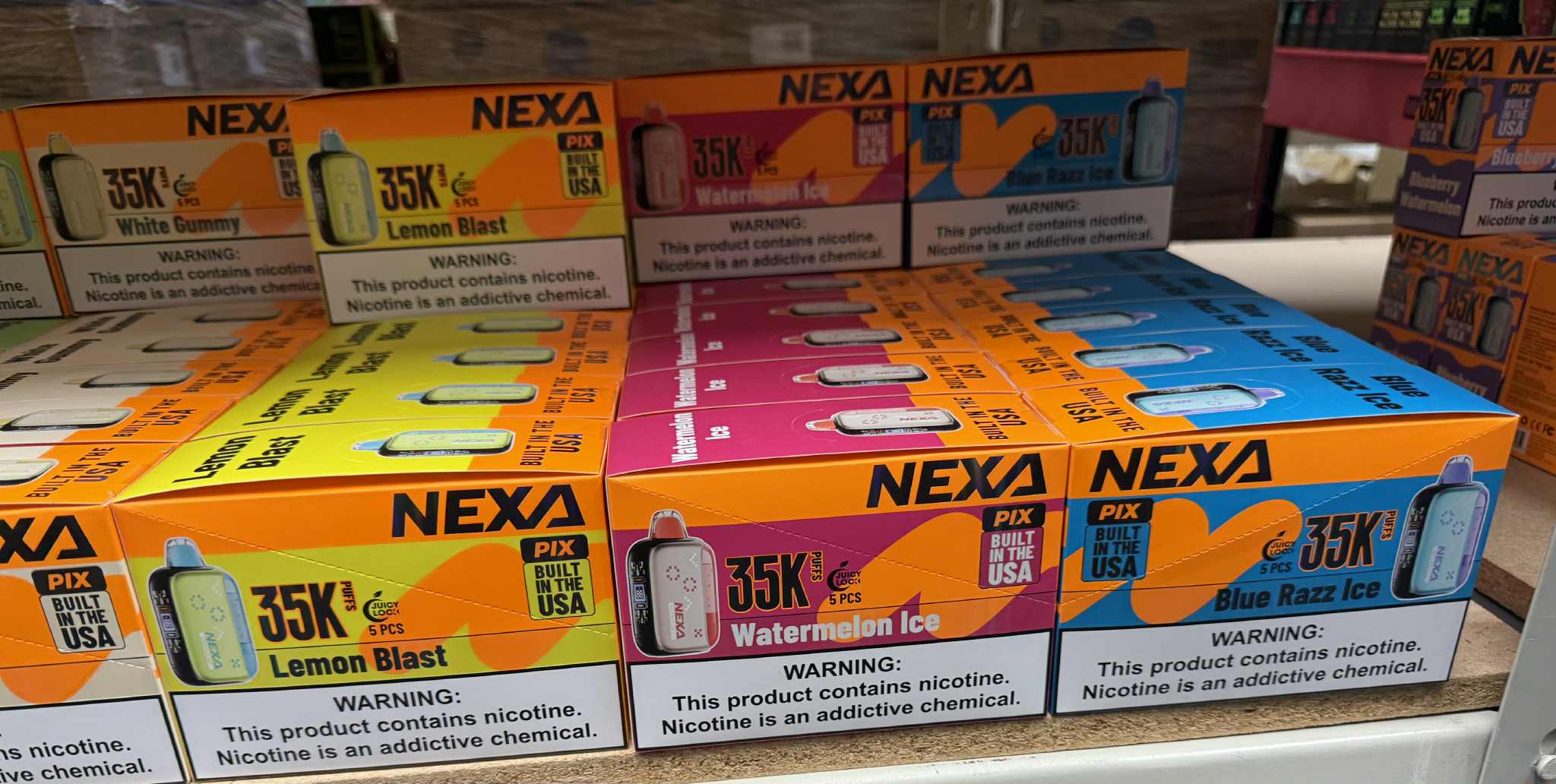 NEXA PIX 35,000 PUFFS DISPOSABLE VAPE | 5 CT (TEXASSB2024COMPLIANT)