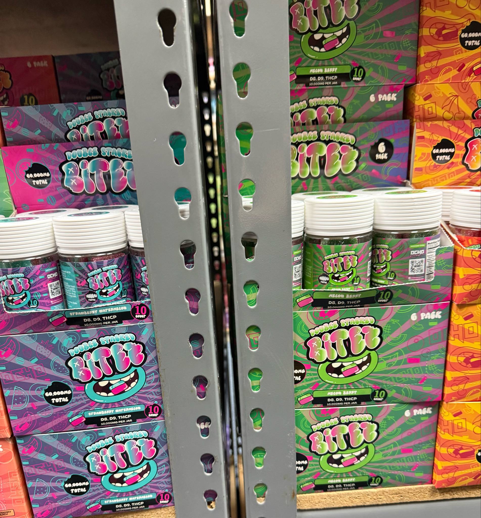 DOUBLE STACKED BITES GUMMIES JAR | 10 CT | 6PK