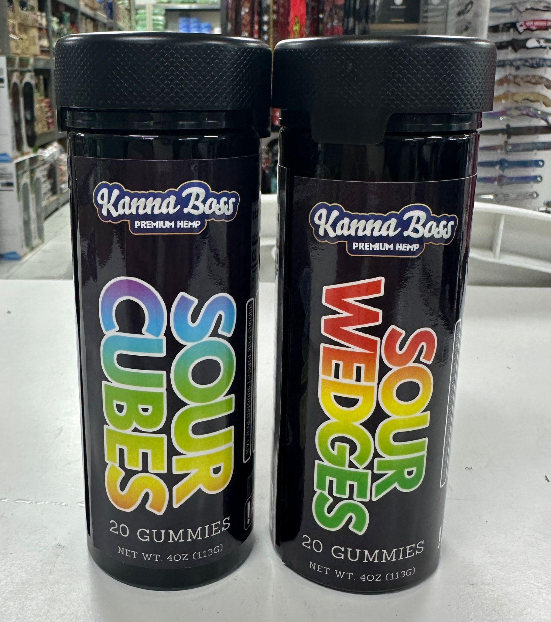 KANNA BOSS SOUR CUBES AND SOUR WEDGES GUMMIES | 20 CT