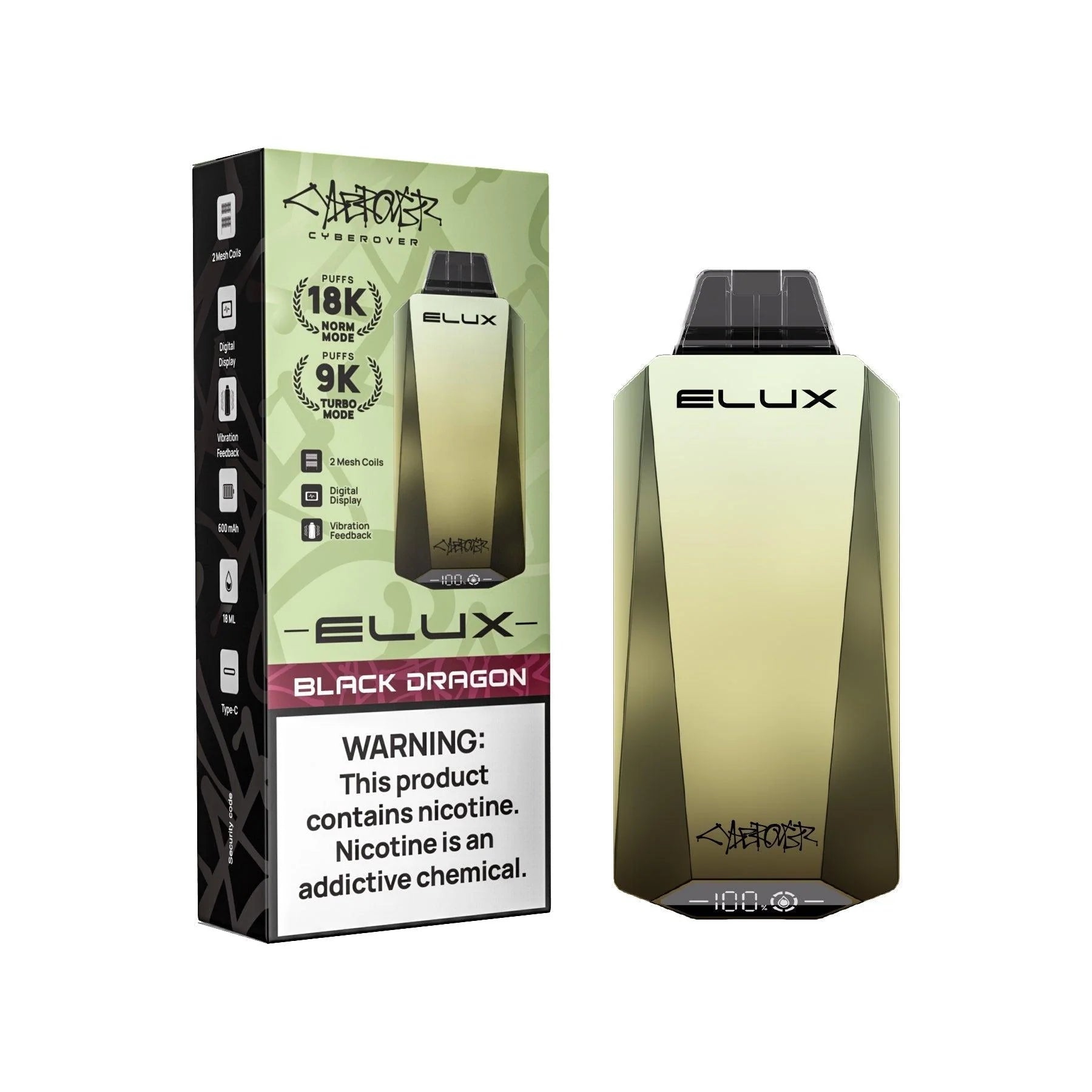 ELUX DISPOSABLE VAPE 18000 PUFFS | 5 PACK |