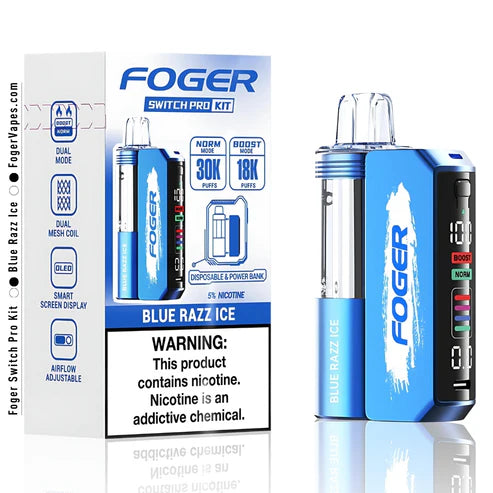 FOGER KIT 30,000 PUFFS DISPOSABLE VAPE | 5 CT (TEXASSB2024COMPLIANT)