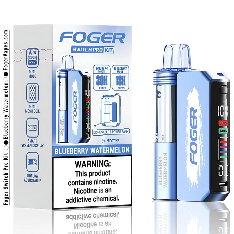 FOGER KIT 30,000 PUFFS DISPOSABLE VAPE | 5 CT (TEXASSB2024COMPLIANT)