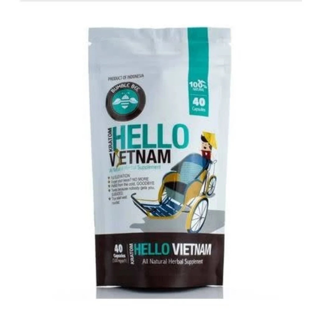 HELLO VIETNAM BUMBLE BEE KRATOM | 40 CAPSULES