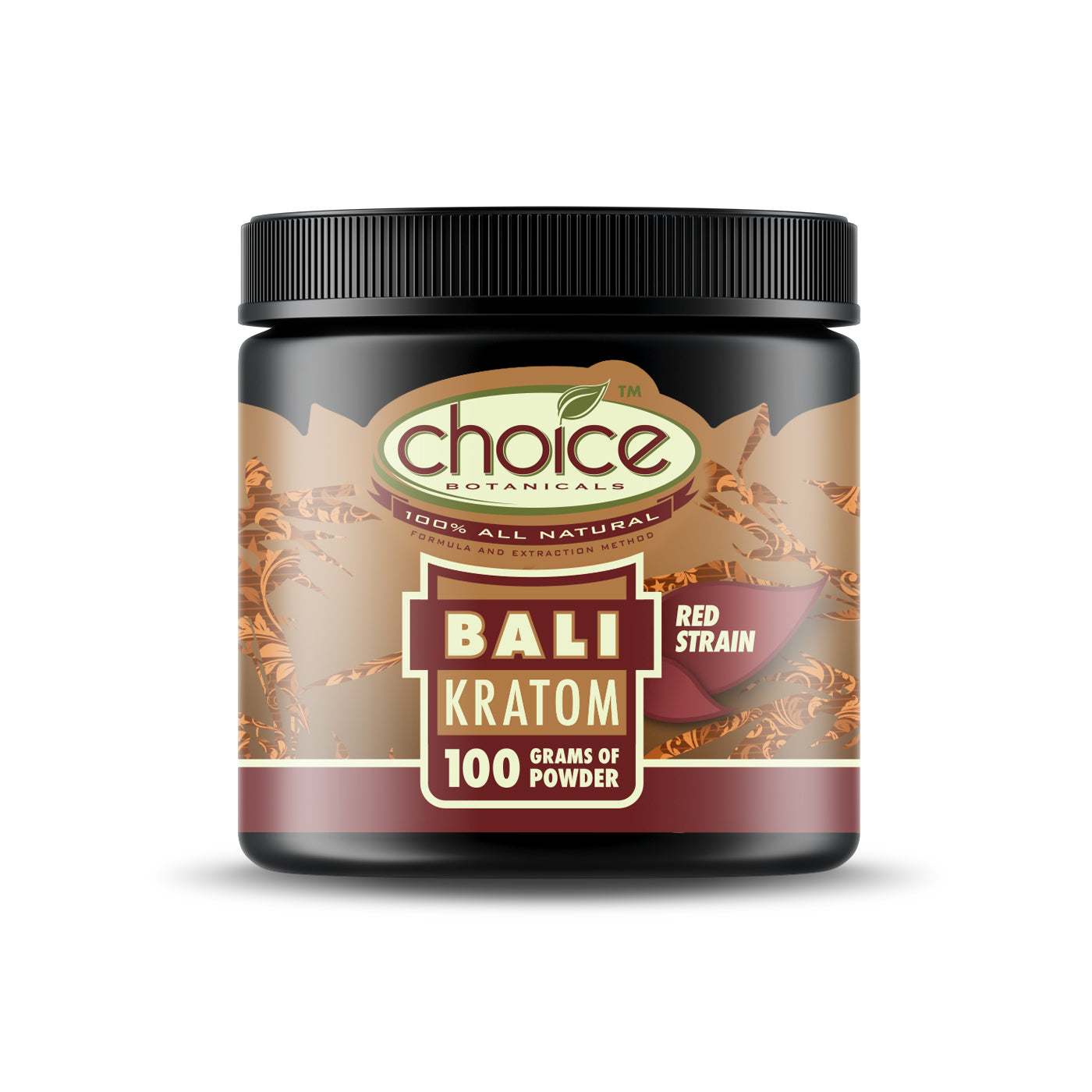 CHOICE BOTANICALS  BALI RED STRAIN KRATOM POWDER 250 GRAMS