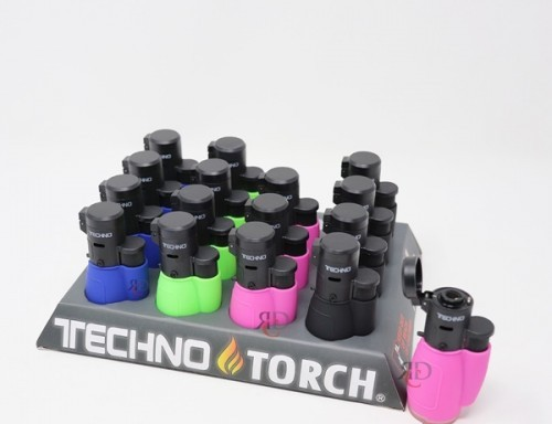 TECHNO TORCH MINI FLIP LIGHTER BOX | 16 CT