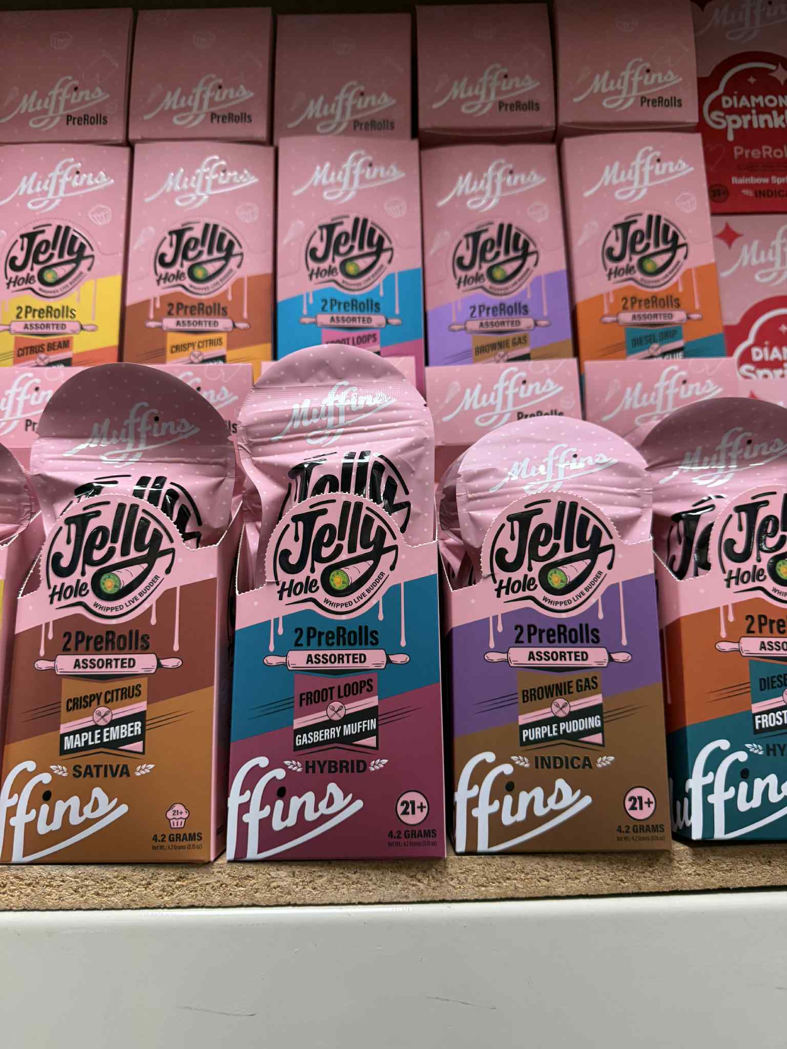 MUFFINS THC-A JELLY HOLE PRE-ROLLS | 2PK | 5 CT